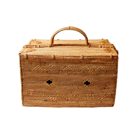 Rattan Picnic Basket-Large