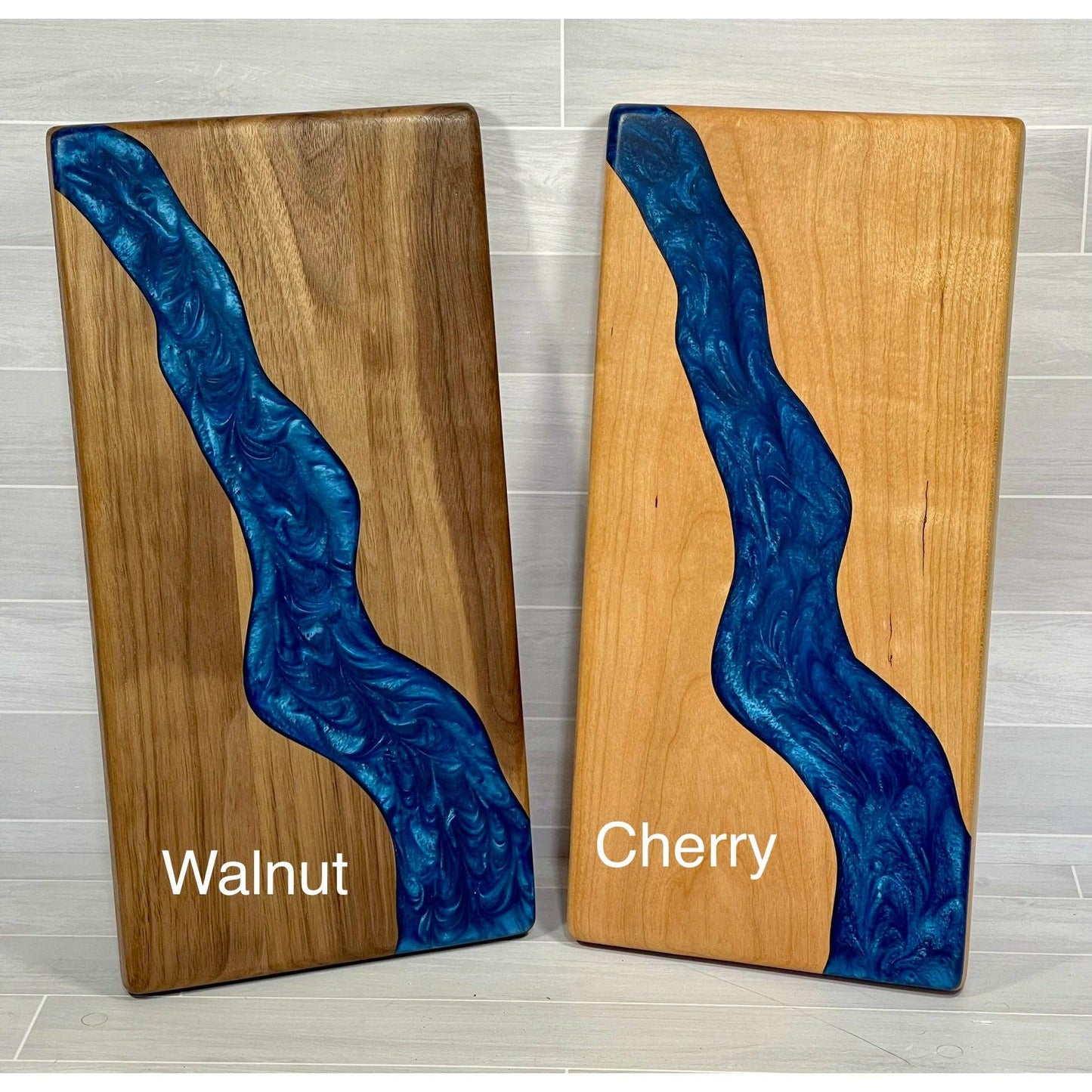 Epoxy River Cutting Board: Black Walnut