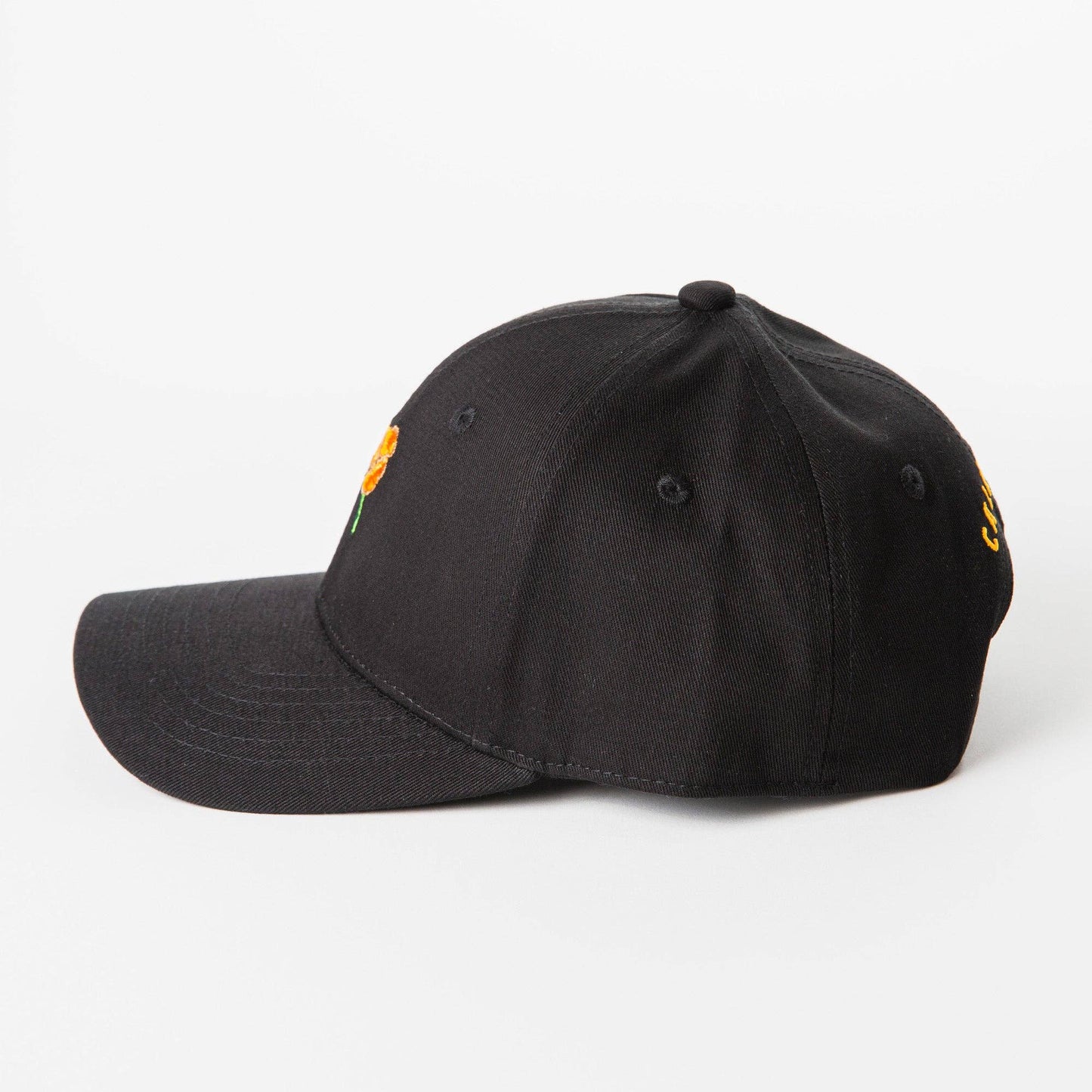 California Poppy Dad Hat: White
