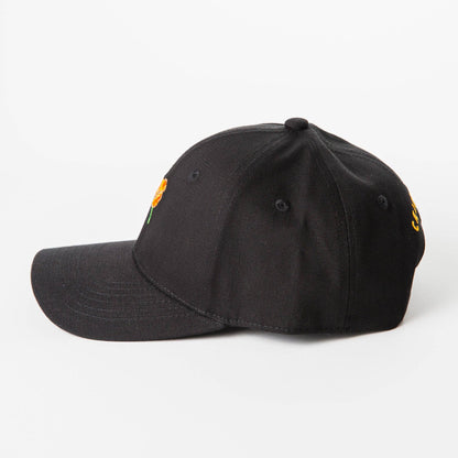 California Poppy Dad Hat: White