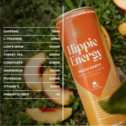 Peach Party - All Natural Functional Energy Drink 4pk