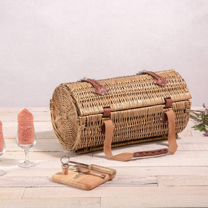 Verona Wine & Cheese Picnic Basket: Pine Green