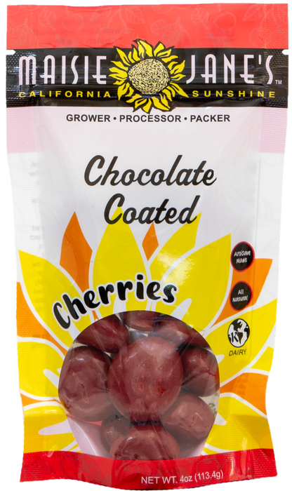 Chocolate Coated Cherries 4 oz. - Reclosable Pouch