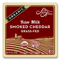 Raw Organic Smoked Cheddar Bricks 12/8oz