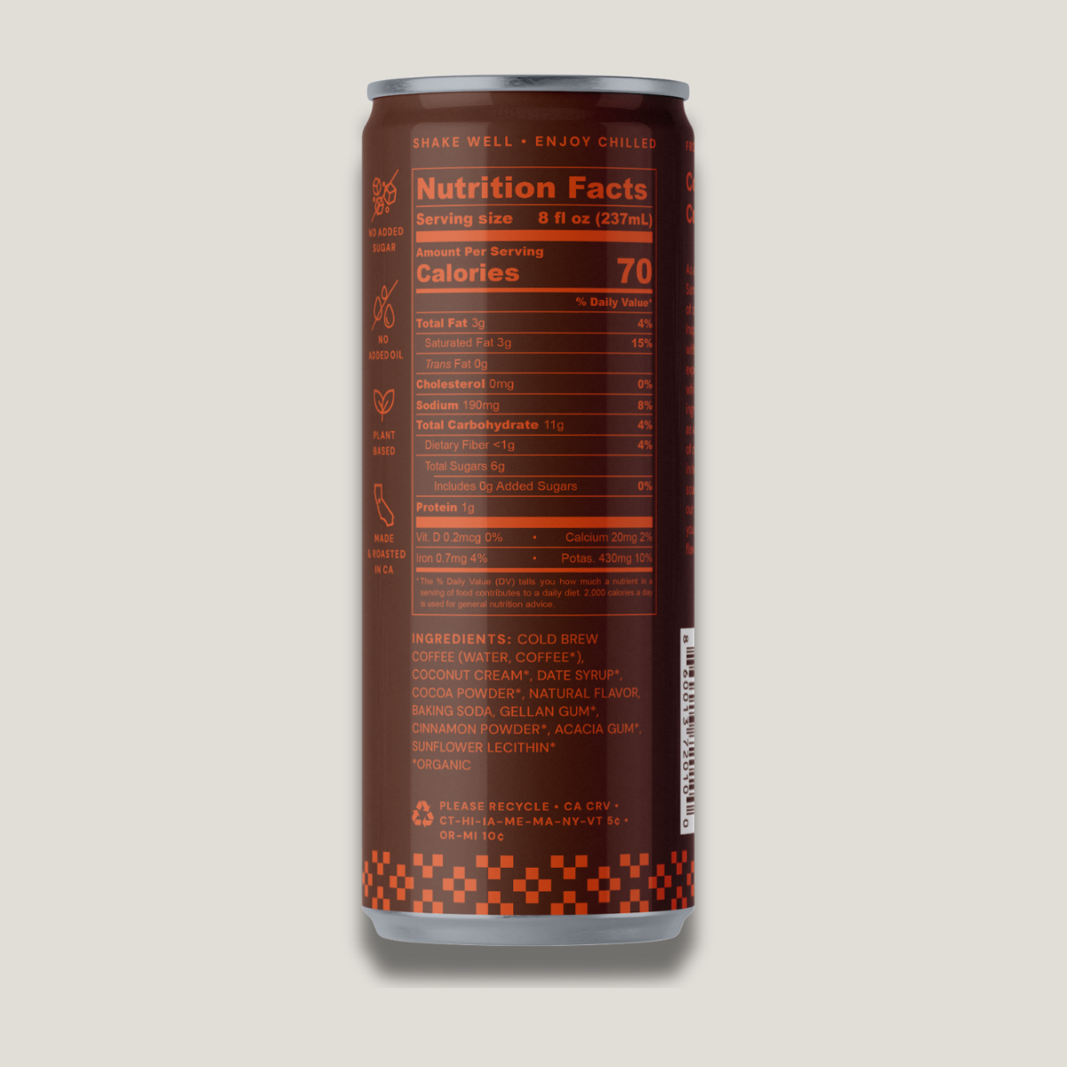 Mocha Mexicano – Coconut Milk Cold Brew Latte: 12 Pack