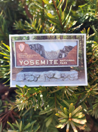 Yosemite National Park Sign Vinyl Sticker