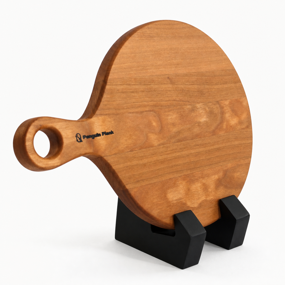Personal Hardwood Cheese Board with Handle – 11" × 8": Walnut