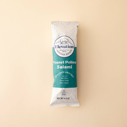 Elevation Meats Fennel Pollen Salami 4.5oz