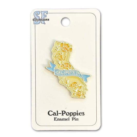 State of CA w/Poppies Enamel Pin-FACTORY SECOND 50% off