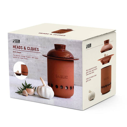 Garlic Keeper Terracotta Storage Container | Heads & Cloves