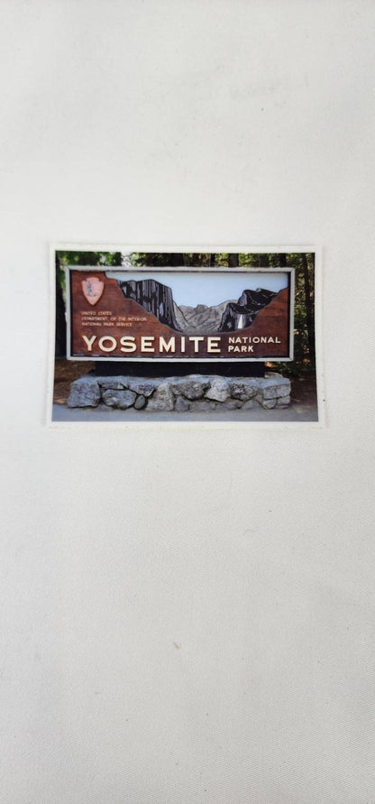 Yosemite National Park Sign Vinyl Sticker