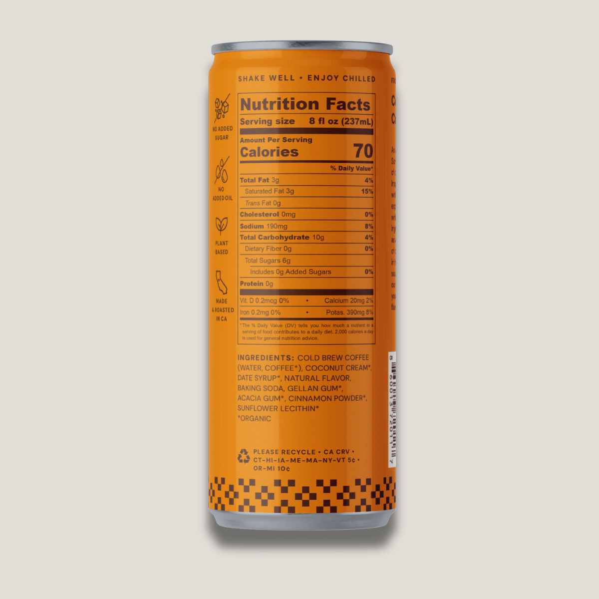 Dulce De Leche – Coconut Milk Cold Brew Latte: 12-Pack Case