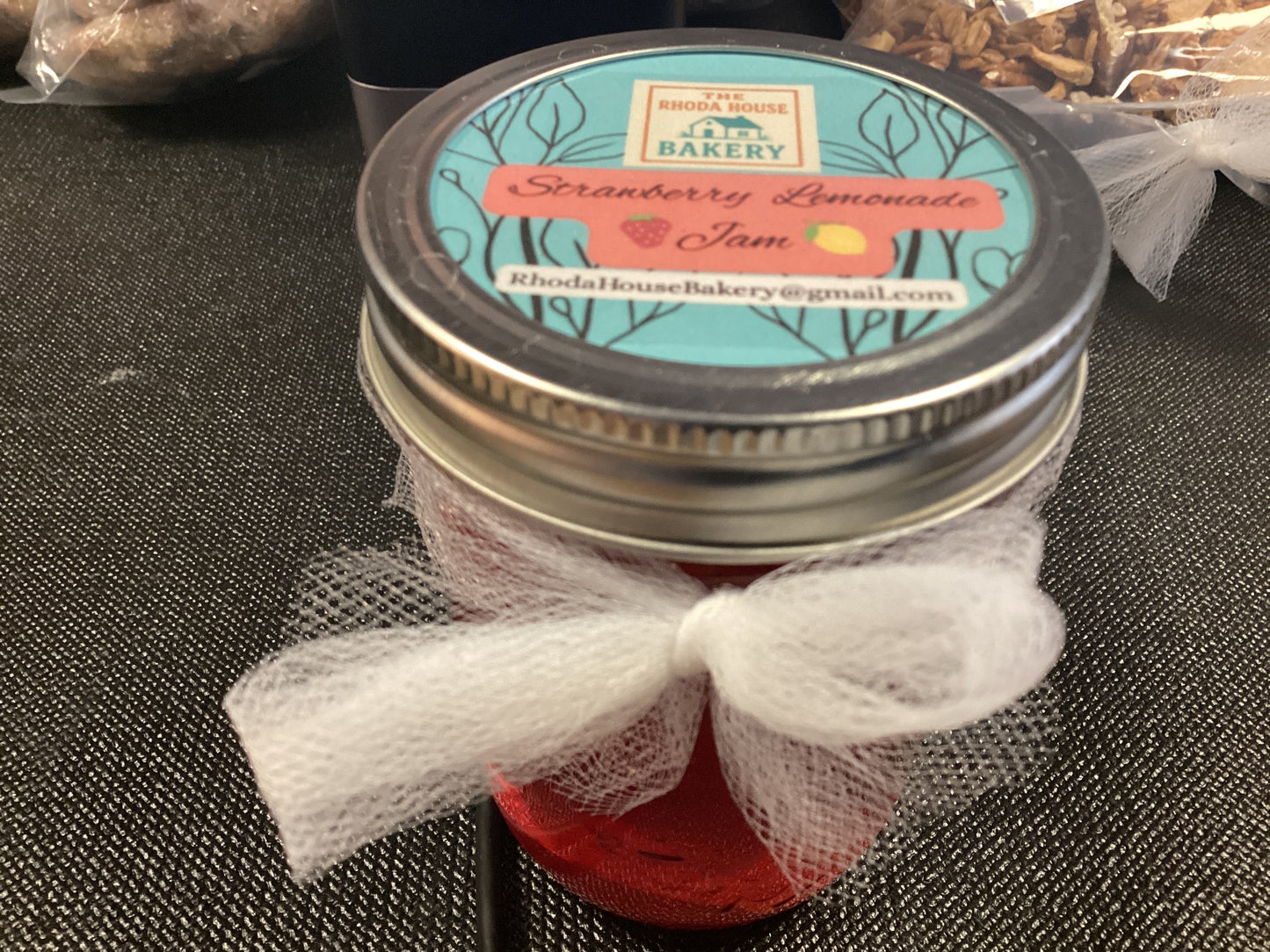 Strawberry Lemonade Jam Large 16oz Rhoda House Bakery