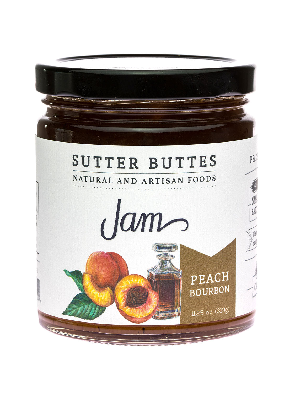 Sutter Buttes Peach Bourbon Jam 11oz