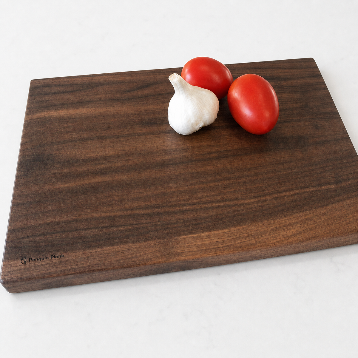 Handmade Hardwood Cutting Board – Large 18" × 12" Kitchen Pr: Walnut