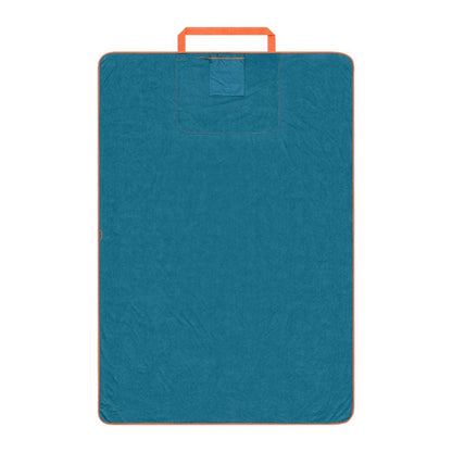 Tech Towel Tote - Midnight Retro Stripes: Double