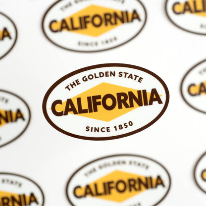 1850 California Classic Badge Sticker