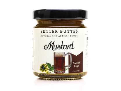 Amber Beer Mustard 4oz: 4 oz case of 24