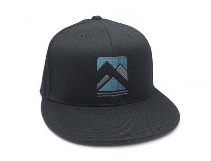 Rustic Range Hat: Black / Flat Bill Snapback