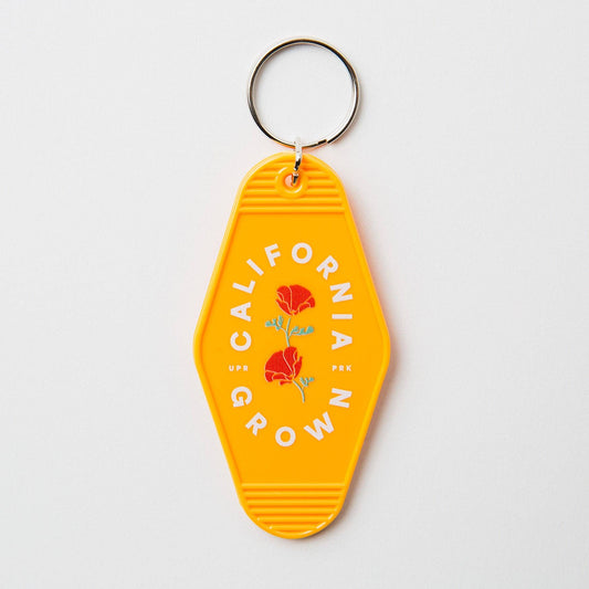 Motel California Grown Keychains: Mustard