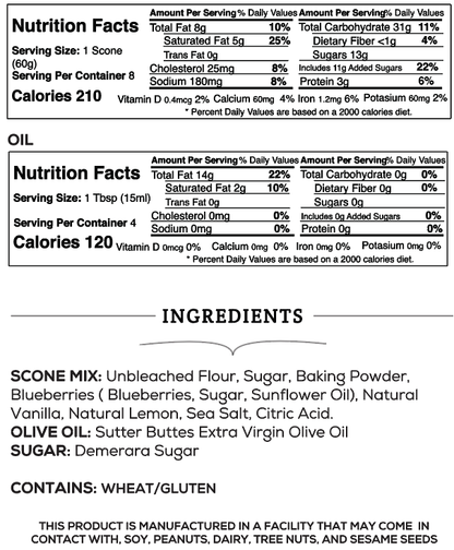 Lemon Blueberry Scone Baking Kit