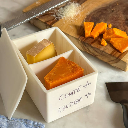 Cheese Vault ® | Reusable | Artisan Cheese Storage: White