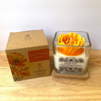 California Poppy Soy Wax Candle : 10 OZ