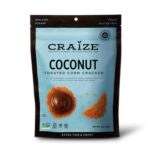 Coconut Toasted Corn Crackers 4oz