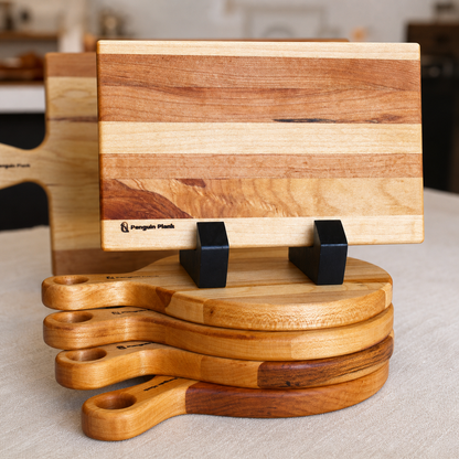 Picnic Hardwood Cheese & Serving Board – 10" × 7.5": Walnut
