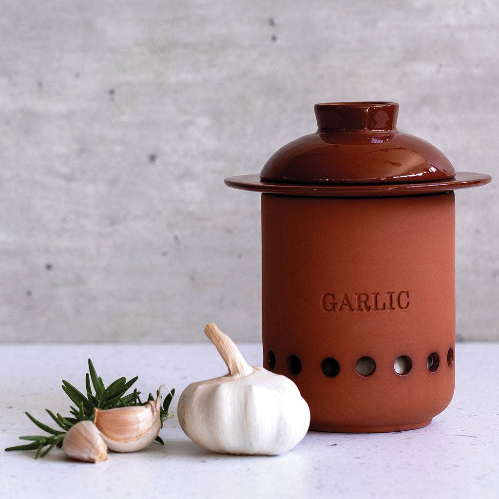 Garlic Keeper Terracotta Storage Container | Heads & Cloves