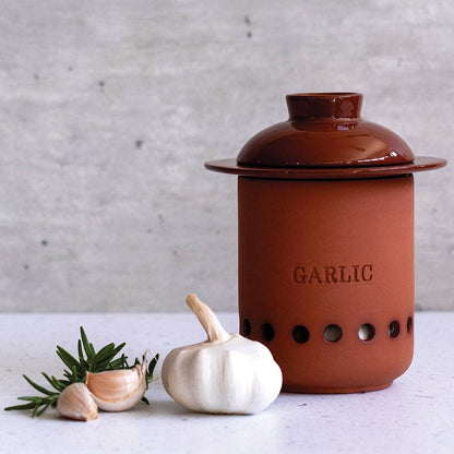 Garlic Keeper Terracotta Storage Container | Heads & Cloves