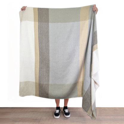Alpaca Throw Blanket - Salt Flat: Throw     (45x70)
