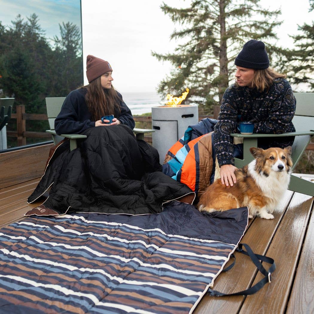 Stash Mat - Mocha Mini Stripes: Large