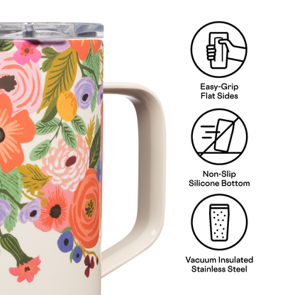 Mug - 16oz Rifle Paper - Garden Party Cream