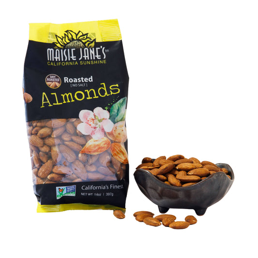 Almonds, Dry Roasted, California Grown 14 oz. - Value Bag