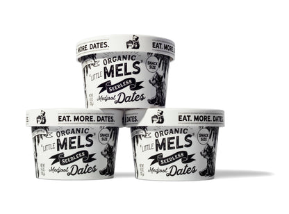 Little Mels Seedless ORGANIC Medjool Dates, 4.5 oz Cup