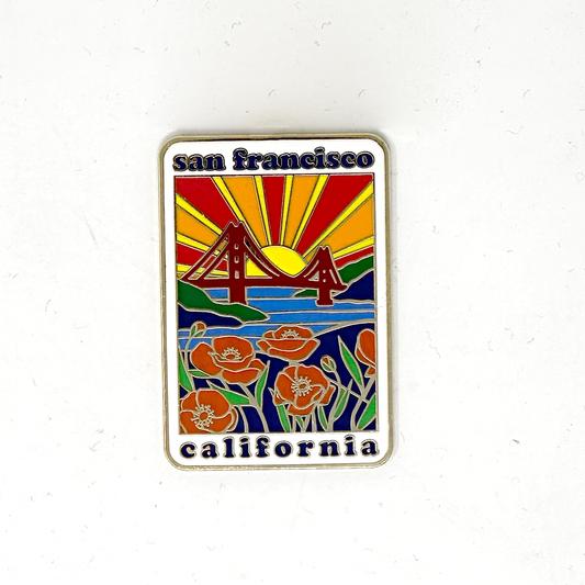Poppies Sunshine Enamel Pin