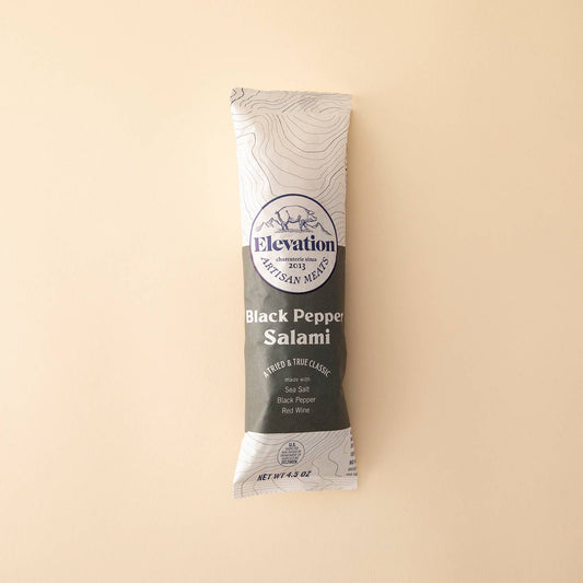 Elevation Meats Black Pepper Salami 4.5oz