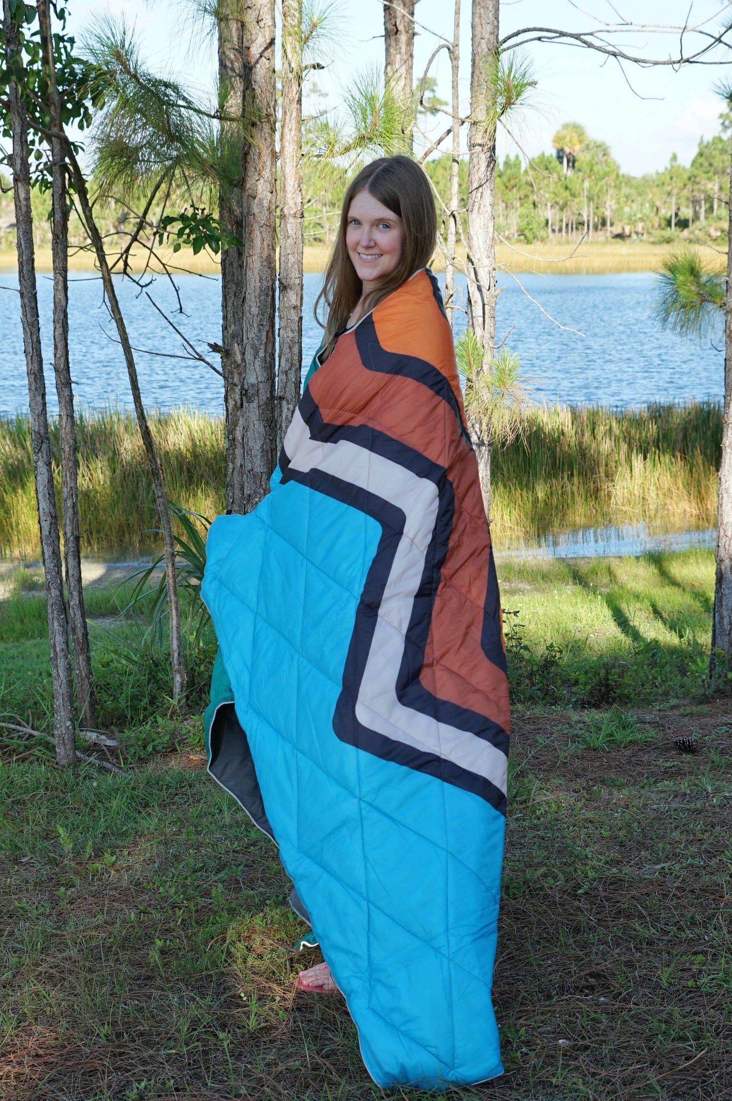 4 IN 1 PUFFER BLANKET MOUNTAINS