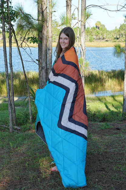 4 IN 1 PUFFER BLANKET MOUNTAINS