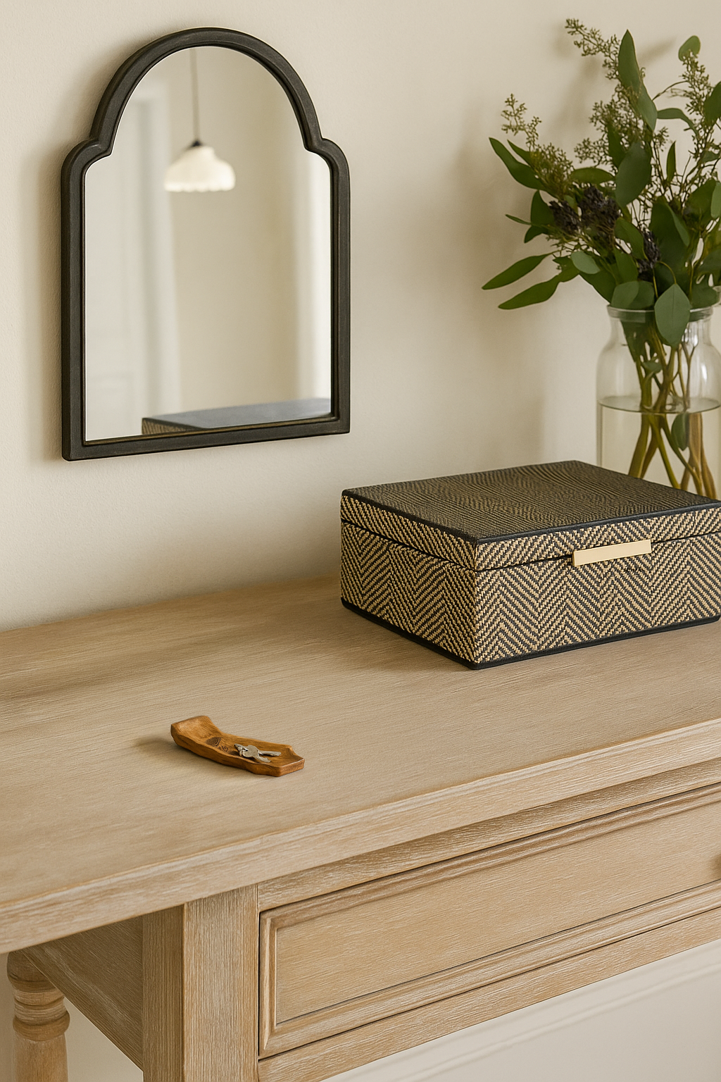California Poppy Jewelry Tray - Mango Wood