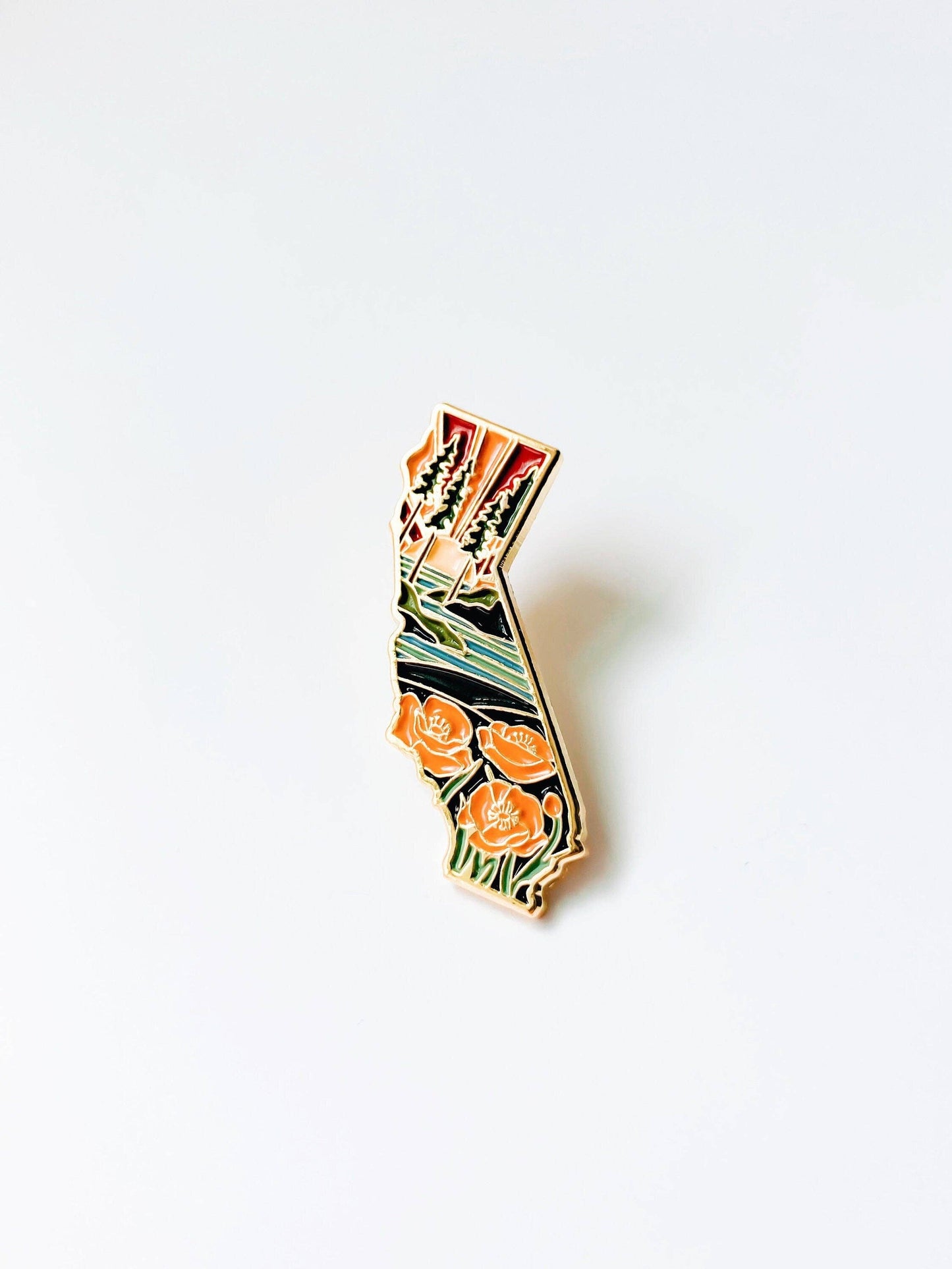 California Enamel Pin