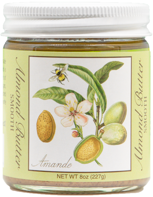 Amande, Almond Butter - Smooth 8 oz  No added Palm oils