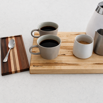 Handmade Hardwood Cutting Board – Large 18" × 12" Kitchen Pr: Walnut