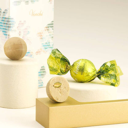 Salted Pistachio Crunchy Chocolate Pearls - Italian Gourmet