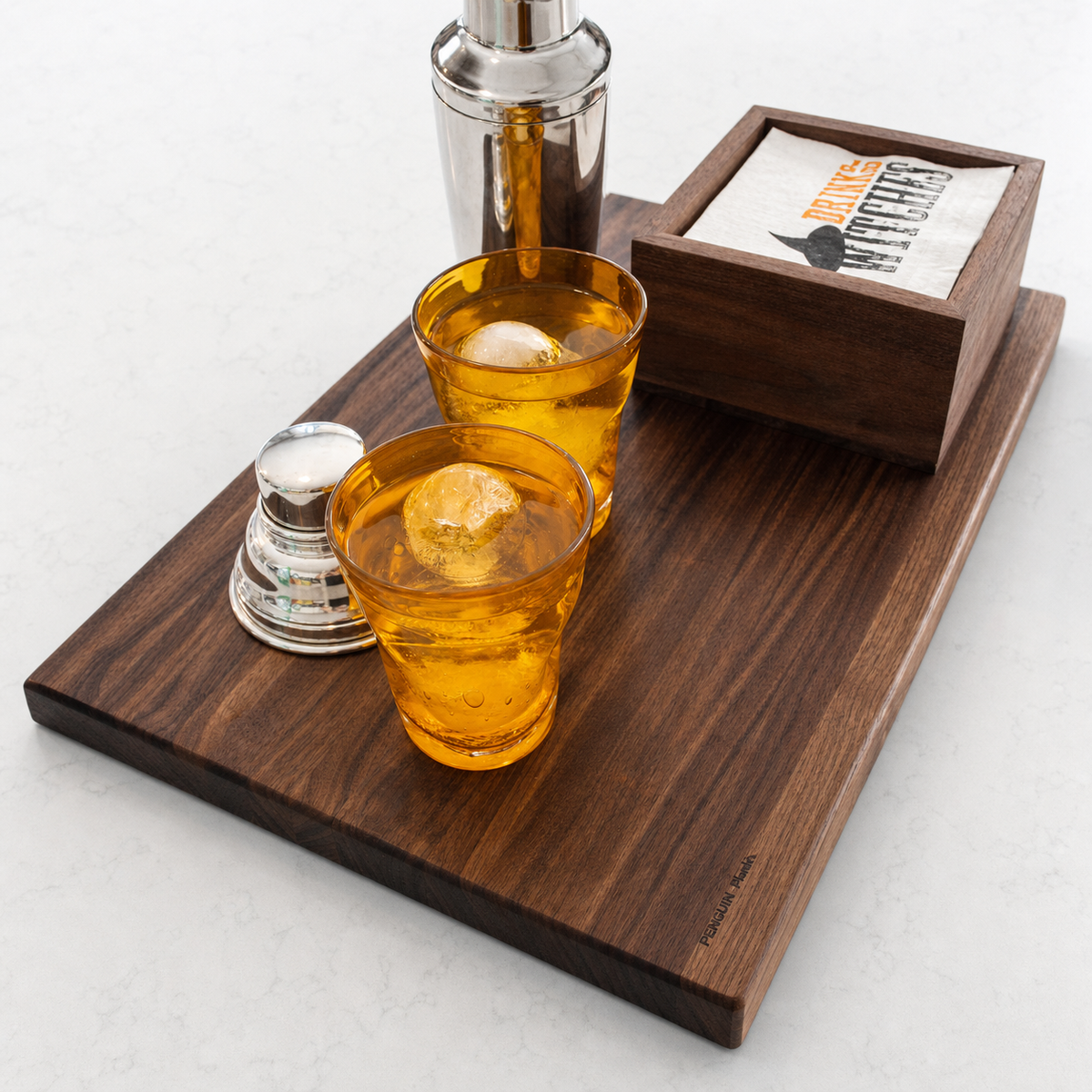 Handmade Hardwood Cutting Board – Large 18" × 12" Kitchen Pr: Walnut