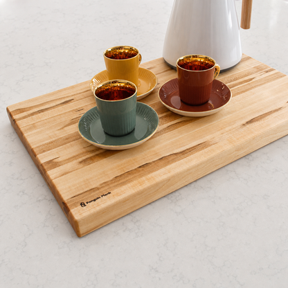 Handmade Hardwood Cutting Board – Large 18" × 12" Kitchen Pr: Walnut