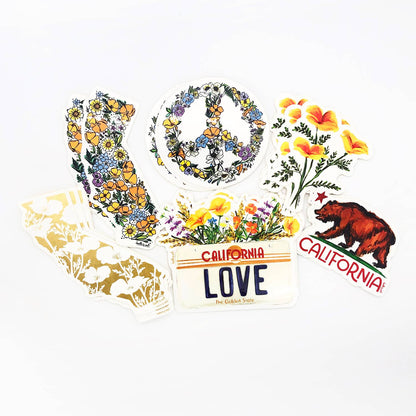 California Love License Plate Sticker