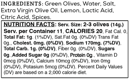 Citrus Herb Olives: Case of 12