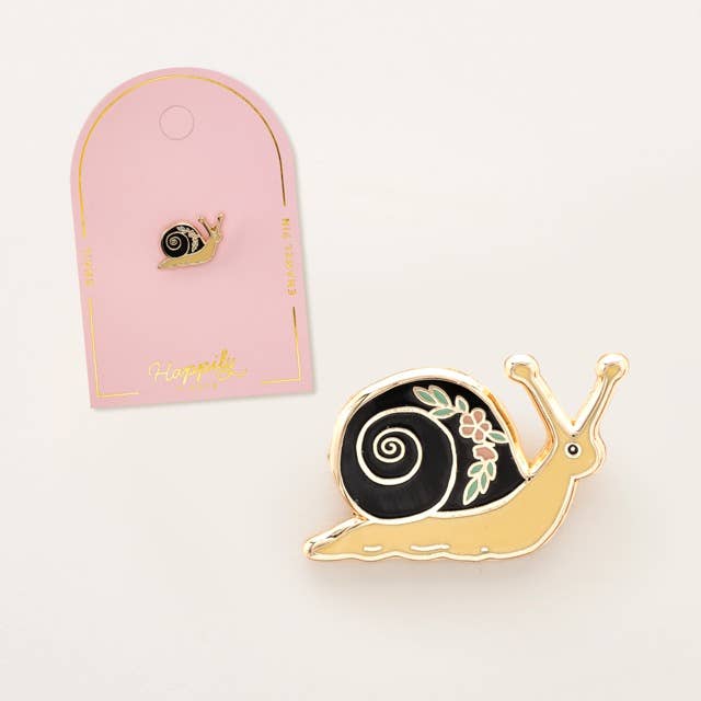 Garden Snail Pin, Snail Jewelry, Nature Gifts